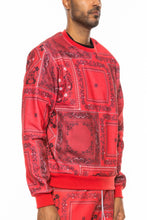 Load image into Gallery viewer, Paisley Bandana Print Crewneck
