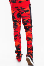 Load image into Gallery viewer, Full Camo With Stripe Track Bottom Pants
