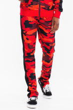 Load image into Gallery viewer, Full Camo With Stripe Track Bottom Pants

