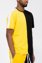 Load image into Gallery viewer, Two Tone Color Block Short Sleeve Tshirt
