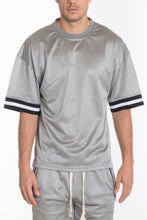 Load image into Gallery viewer, Mesh Sleeve Tape Athletic Tshirt
