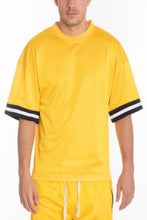 Load image into Gallery viewer, Mesh Sleeve Tape Athletic Tshirt
