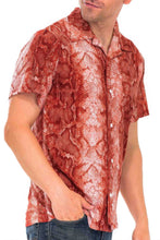 Load image into Gallery viewer, Red Snake Button Down Shirt
