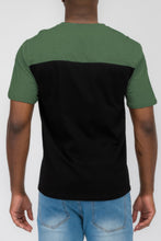Load image into Gallery viewer, Mens Color Block Short Sleeve Tshirt
