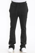Load image into Gallery viewer, Mens Solid Fleece Flare Stacked Pants

