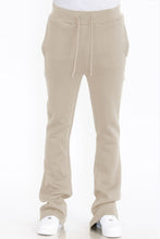 Load image into Gallery viewer, Mens Solid Fleece Flare Stacked Pants
