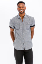 Load image into Gallery viewer, Men&#39;s Casual Short Sleeve Solid Shirts
