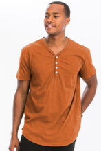 Load image into Gallery viewer, Short Sleeve 4 Button Henley Shirt
