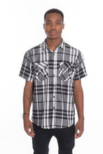 Load image into Gallery viewer, Men&#39;s Casual Short Sleeve Checker Shirts
