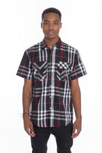 Load image into Gallery viewer, Men&#39;s Casual Short Sleeve Checker Shirts
