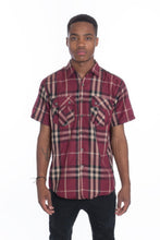 Load image into Gallery viewer, Men&#39;s Casual Short Sleeve Checker Shirts
