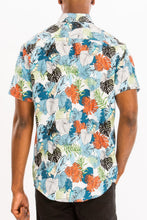 Load image into Gallery viewer, Hawaiian Print Button Down Shirt
