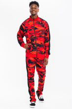 Load image into Gallery viewer, Full Camo With Stripe Track Bottom Pants
