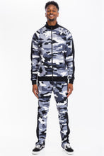 Load image into Gallery viewer, Full Camo With Stripe Track Bottom Pants
