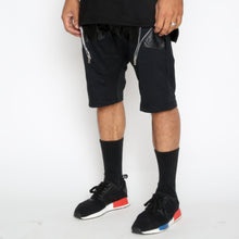 Load image into Gallery viewer, Leather Front Moto Short Pants
