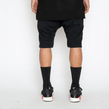 Load image into Gallery viewer, Leather Front Moto Short Pants
