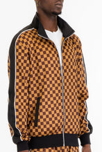 Load image into Gallery viewer, Mens Full Zip Checkered Jacket
