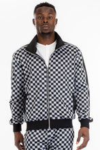 Load image into Gallery viewer, Mens Full Zip Checkered Jacket
