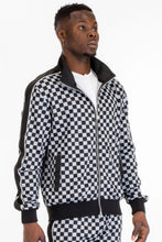 Load image into Gallery viewer, Mens Full Zip Checkered Jacket
