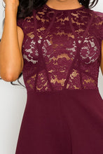 Load image into Gallery viewer, Floral Sheer Lace Combo Romper
