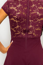 Load image into Gallery viewer, Floral Sheer Lace Combo Romper
