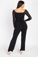 Load image into Gallery viewer, Self Tie Lace Embroidered Jumpsuit
