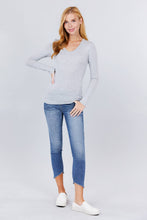 Load image into Gallery viewer, Cotton Jersey V-neck Top
