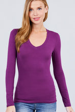 Load image into Gallery viewer, Cotton Jersey V-neck Top
