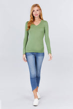 Load image into Gallery viewer, Cotton Jersey V-neck Top
