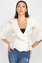 Load image into Gallery viewer, Surplice Short Sleeve Ruffle Top
