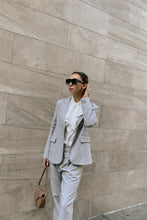 Load image into Gallery viewer, Vintage White Ruffle Button Down Self Tie Chest Long Sleeve Blouse Top
