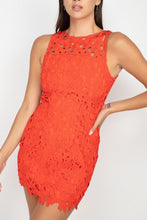 Load image into Gallery viewer, Floral Lace Bodycon Dress
