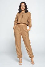 Load image into Gallery viewer, Brown Top And Pant Set
