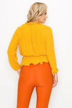 Load image into Gallery viewer, Ruffle Pleats Peplum Top
