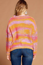 Load image into Gallery viewer, Multi-color Thread Striped Knit Sweater
