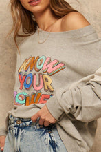 Load image into Gallery viewer, A French Terry Knit Graphic Sweatshirt
