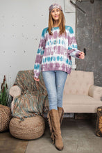 Load image into Gallery viewer, Ombre Dye Terry Knit Banded Bottom Pullover
