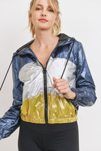 Load image into Gallery viewer, Metallic Colorblock Jacket
