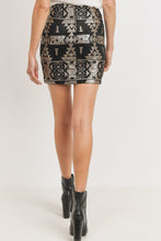 Load image into Gallery viewer, Sequence Pattern Mini Skirt
