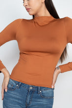 Load image into Gallery viewer, Mock Neck Basic Long Sleeve Top
