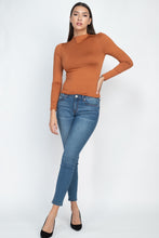 Load image into Gallery viewer, Mock Neck Basic Long Sleeve Top
