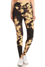 Load image into Gallery viewer, Yoga Style Banded Lined Tie Dye Print, Full Length Leggings In A Slim Fitting Style With A Banded High Waist.
