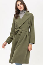 Load image into Gallery viewer, Trench Coat With Waist String Detail
