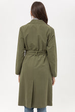 Load image into Gallery viewer, Trench Coat With Waist String Detail
