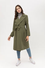 Load image into Gallery viewer, Trench Coat With Waist String Detail
