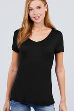 Load image into Gallery viewer, V-neck Rayon Jersey Top

