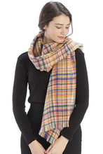 Load image into Gallery viewer, Colored Plaid Checkered Scarf
