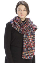 Load image into Gallery viewer, Colored Plaid Checkered Scarf

