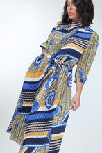 Load image into Gallery viewer, Pleated Print Midi Dress
