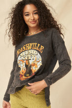 Load image into Gallery viewer, A Mineral Washed French Terry Graphic Sweatshirt
